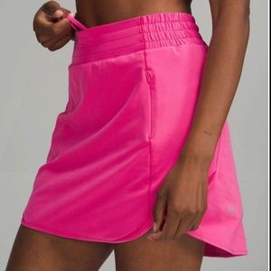 NWT Lululemon Sonic pink bubblegum hotty hot skirt Retail $89.00 14 Long